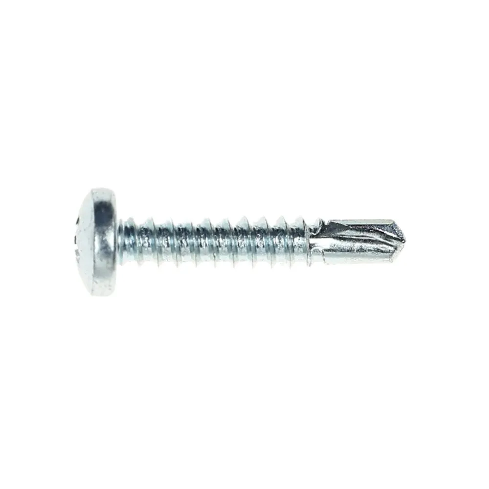 Surub autoforant pentru lemn, din otel, zincat alb, cu cap bombat, amprenta Phillips, PH 2, Friulsider, 4.8 x 25 mm, 25 bucati