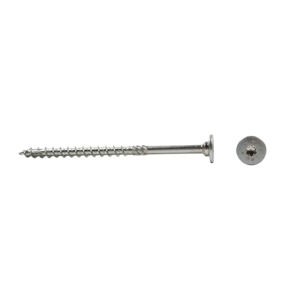 Surub pentru lemn, autofiletant, din otel, Friulsider WTL, amprenta Torx, TX40, 8 x 140 mm