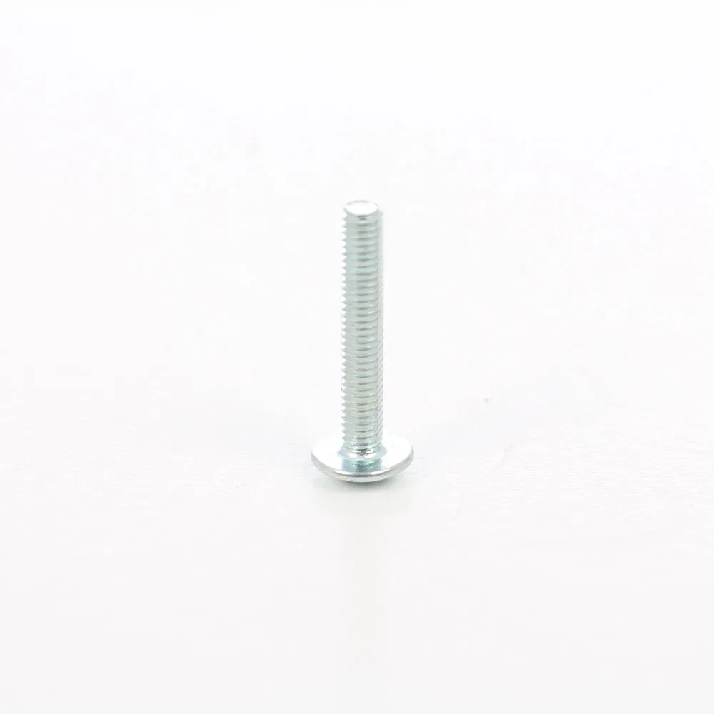 Surub pentru lemn, din otel, zincat alb, cu cap bombat combinat, amprenta cruce, 4 x 25 mm