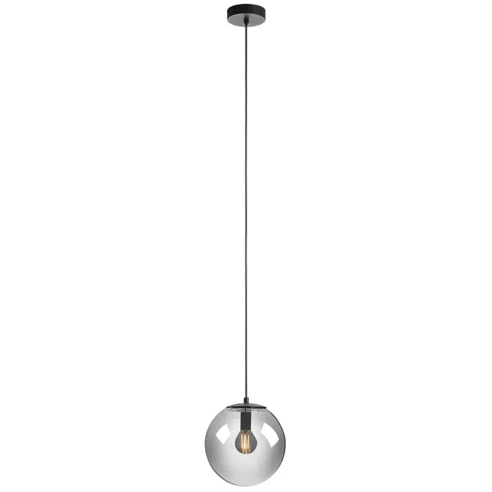 Suspensie Boldy 01-3071, 1 x E14, negru + fumuriu, modern