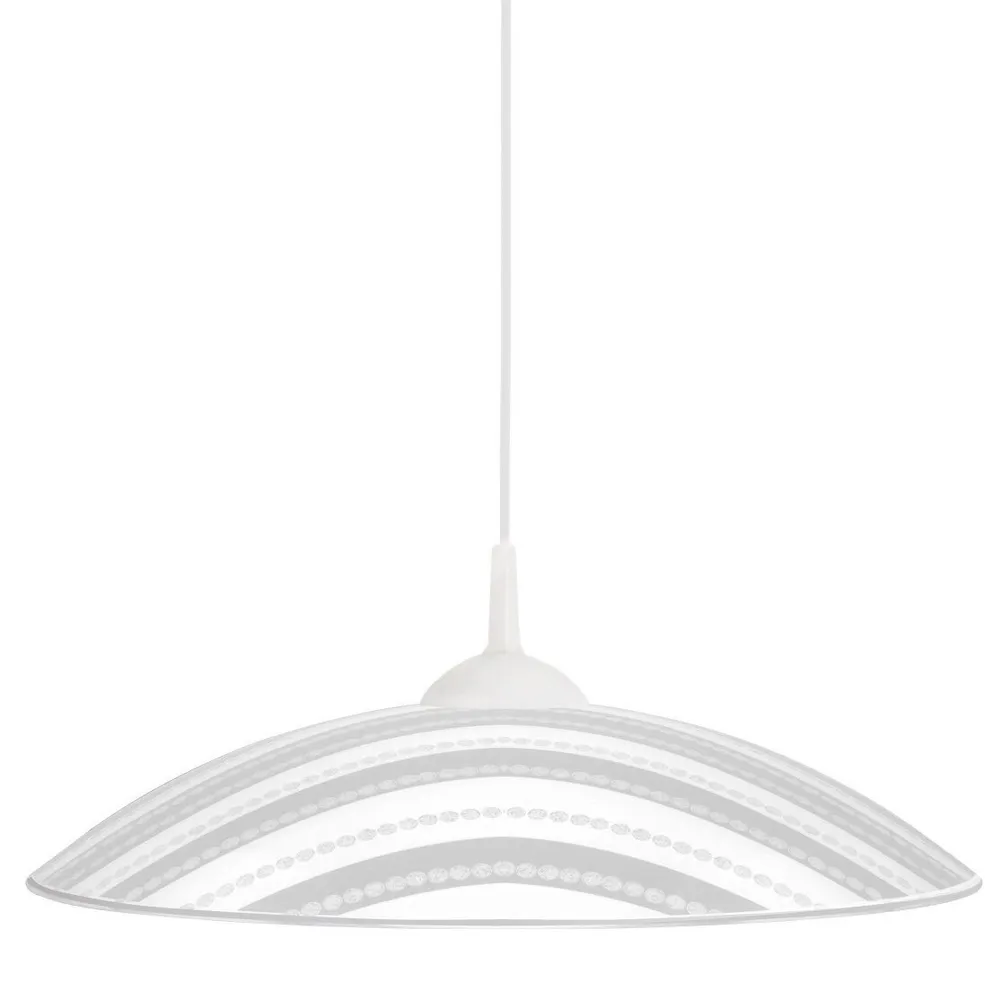 Suspensie Dune LY-6078, 1 x E27, alb + transparent, modern