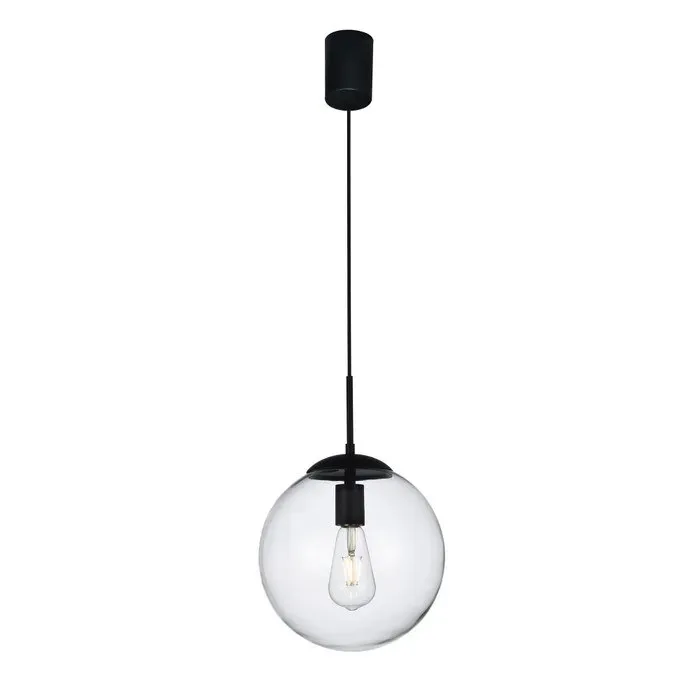 Suspensie Global 01-3168, 1 x E27, negru, D 250 mm, modern