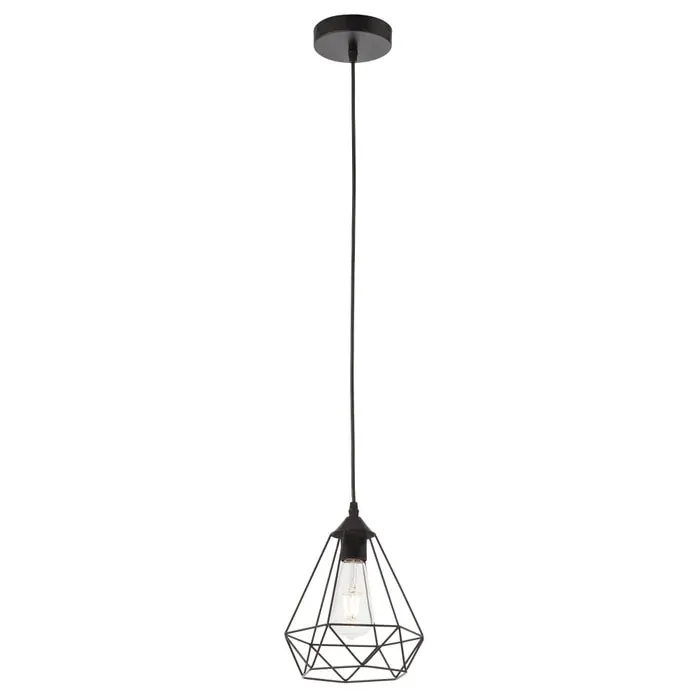 Suspensie Krill 01-1388, 1 x E27, negru mat, industrial