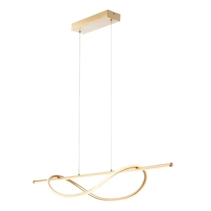 Suspensie LED Trivet 01-4345, lumina calda/neutra/rece, auriu, 35W, 2388/2700/2494 lm