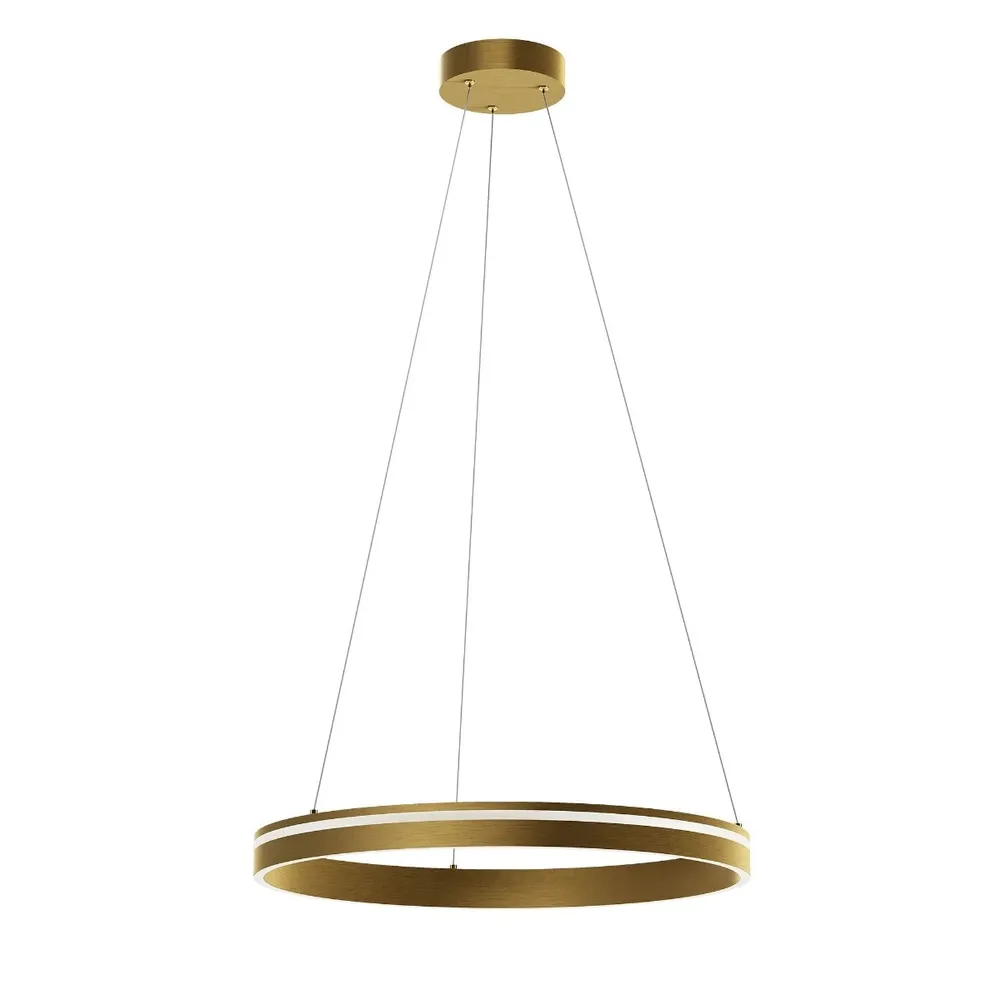 Suspensie LED Valdis 01-3775, 38 W, 2030 lm, auriu
