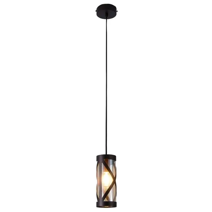 Suspensie Oberon 5338, 1 x E14, cafeniu + fumuriu, industrial