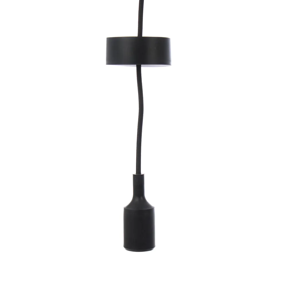 Suspensie Silicone LY 6046, 1 x E27, negru, clasic