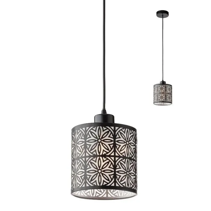 Suspensie Vanilla Bk 01-1171, 1 x E27, negru, modern