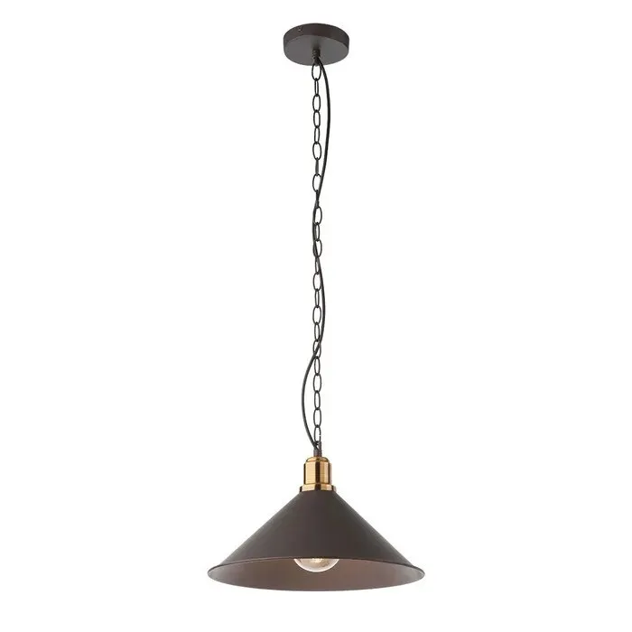 Suspensie Verner 02-937, 1 x E27, maro mat, clasic