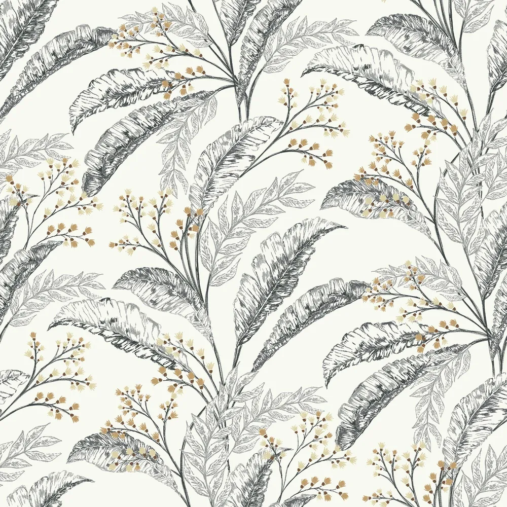 Tapet vinil Inspire Nava, model floral, alb, rola 10 x 0.53 m