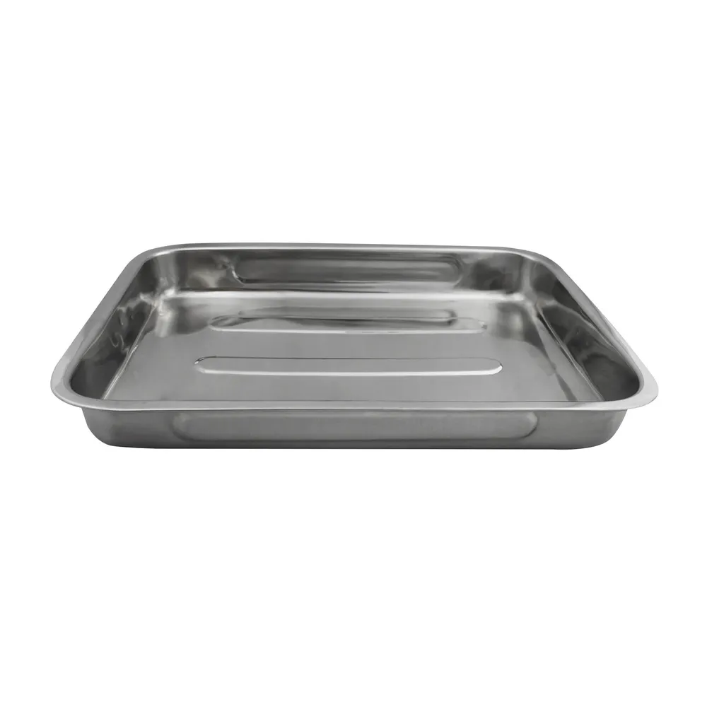 Tava cuptor, Kasemi 1101357 DL, inox, dreptunghiulara, 40 x 28.7 x 5 cm