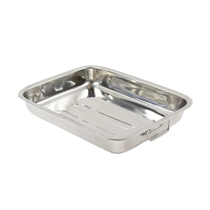 Tava cuptor TL173, inox, dreptunghiulara, gri, 35 x 28 cm