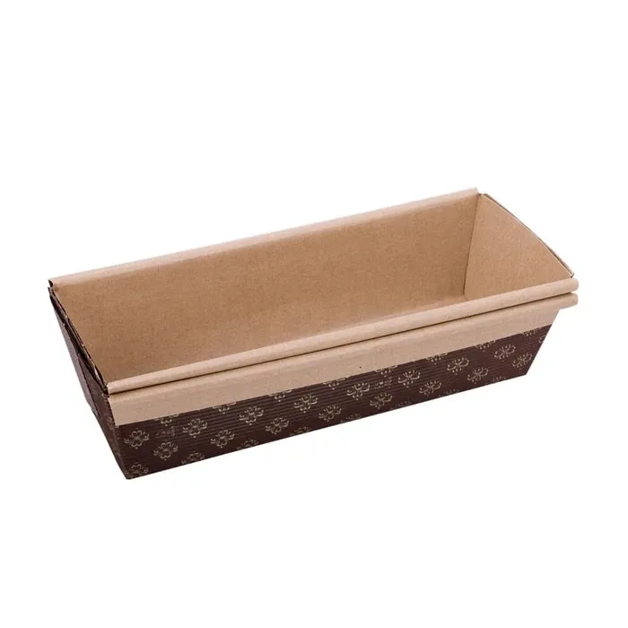 Tava de copt, hartie siliconata, dreptunghiulara, 27 x 7 cm, set 2 bucati