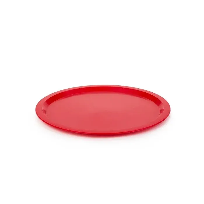 Tava rotunda pentru servire, plastic, Amy, rosu, 29.4 x 1.1 cm