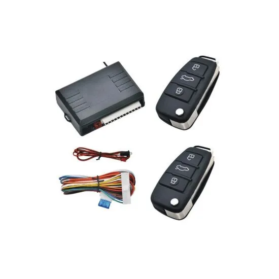 Telecomanda briceag pentru inchidere centralizata cu iesire pentru sirena, set cu 2 chei