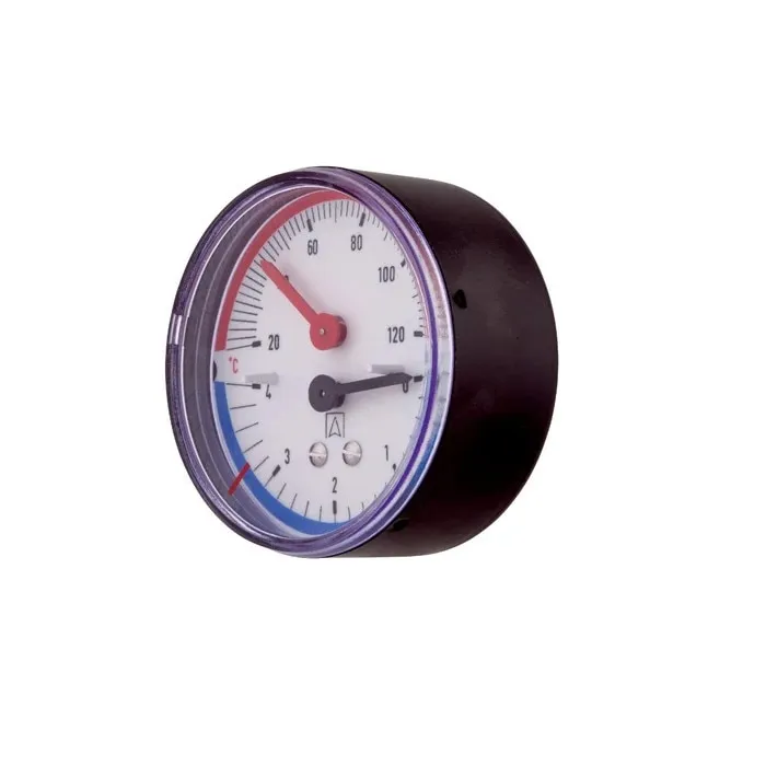 Termomanometru axial Afriso TM80, 1/2", 0-10 bar, 20-120 grade Celsius