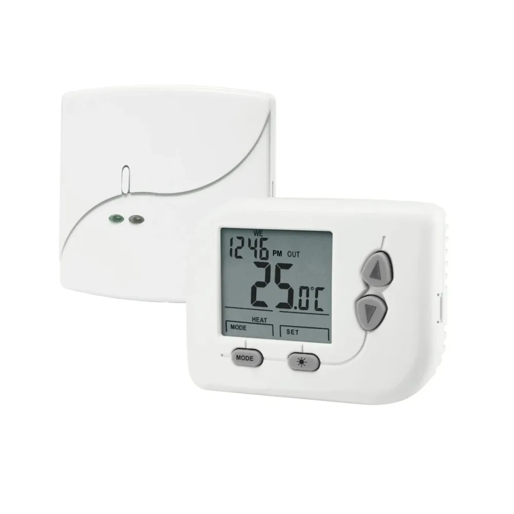 Termostat de ambient pentru centrala, wireless, Paxton BL-BT162-BT62R, programabil, digital, 2 x AAA, alb