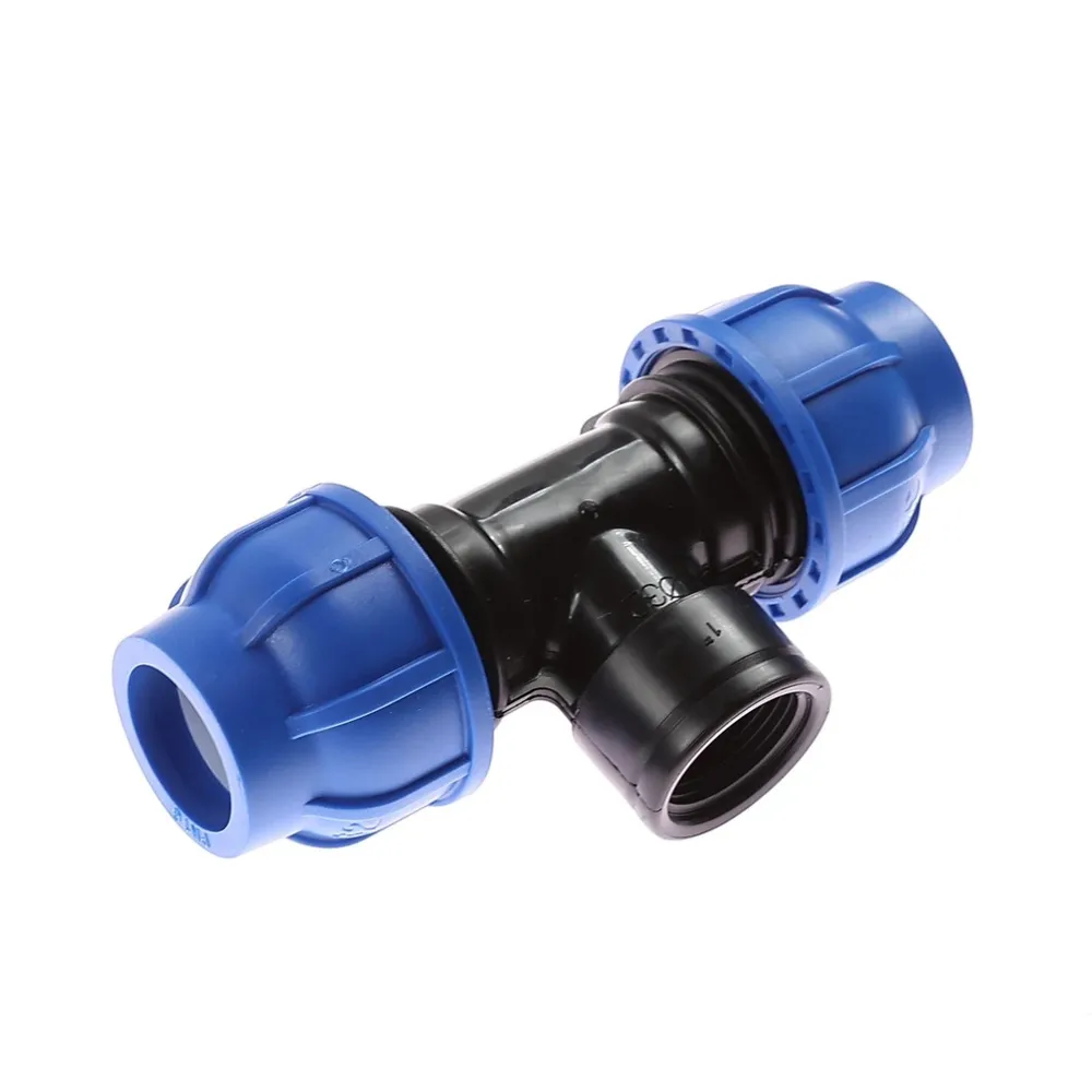 Teu compresiune PEHD, filet interior, D 50 mm x 1 1/2"