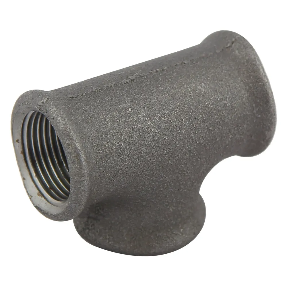Teu fonta neagra 1 1/4", filet interior, 90 grade