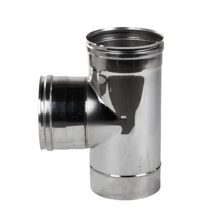 Teu inox neizolat, Versia Lux, 90 grade, D 200 mm