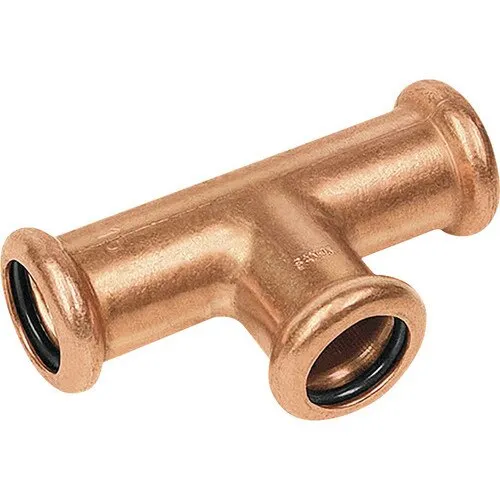Teu redus cupru presare Sanha 22x15x18 mm