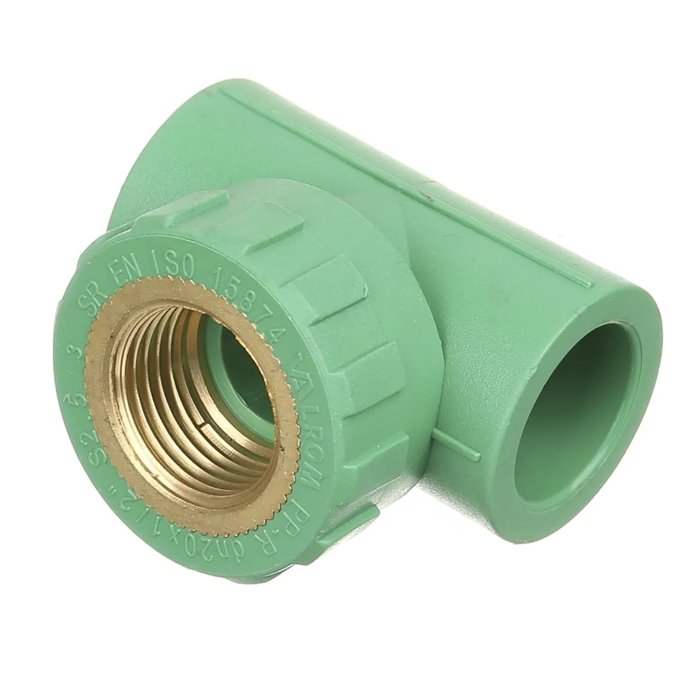 Teu teava PPR, filet interior, Ø 20 mm x 1/2', PN25, verde 10 bucati