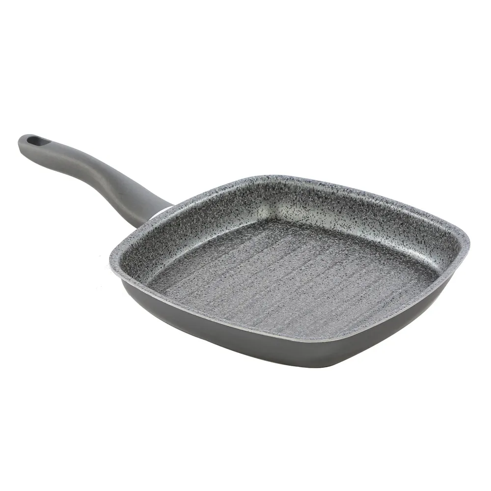 Tigaie grill Diamant Stone, EGSBF27G-DDN, aluminiu, 27 x 27 cm