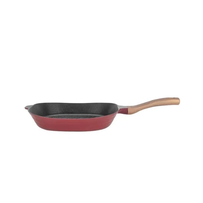 Tigaie grill Neoklein Cherry, aluminiu, rosu, 30 cm