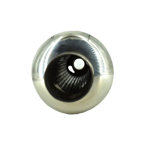 Toba sport inox cu silencer si reglaj de sunet, intrare 5 cm, iesire 9 cm, latime 46 cm — imaginea 3