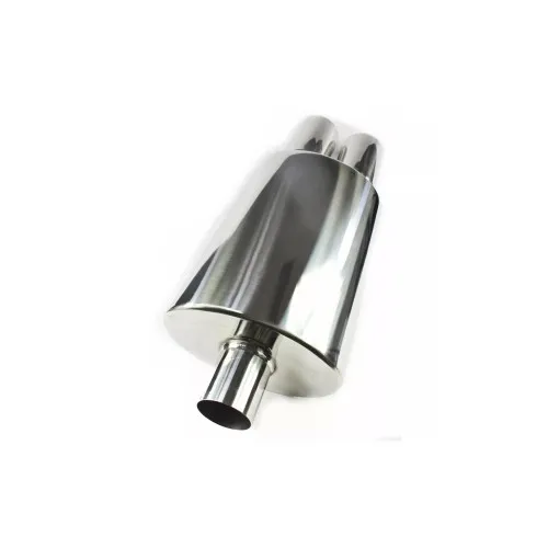 Toba sport inox dubla, diametru intrare 60 mm, lungime totala 550 mm, corp 320 mm — imaginea 3