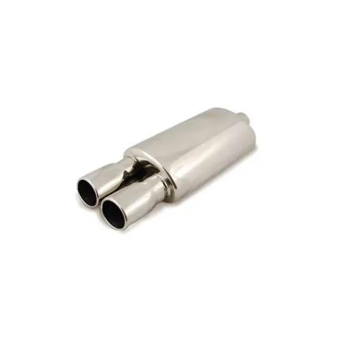 Toba sport inox dubla, diametru intrare 60 mm, lungime totala 550 mm, corp 320 mm