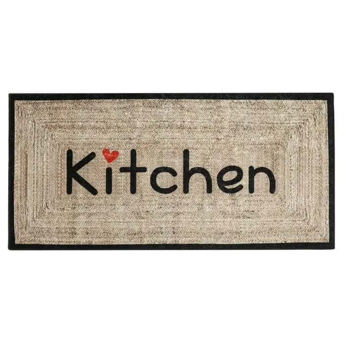Traversa Byd 04107.101, Kitchen, 80 x 160 cm, poliester, bej + negru