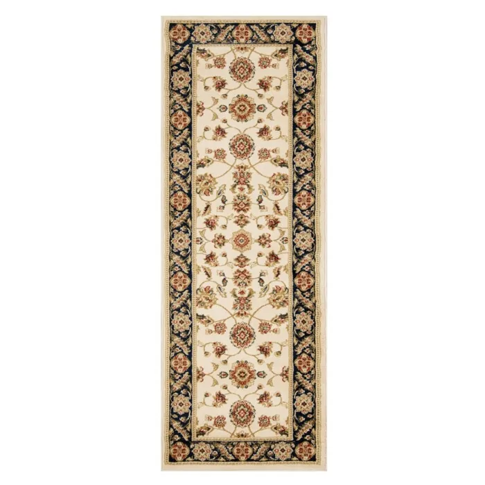 Traversa Oriental Weavers Bristol 1339-CG1-I, 80 x 250 cm, polipropilena, maro + bej + negru, dreptunghiulara