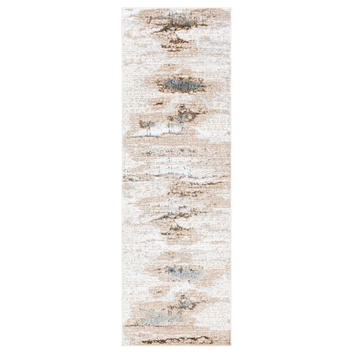 Traversa Oriental Weavers Evaz 28001-WD5-W, 80 x 250 cm, poliester, crem + bej, dreptunghiulara