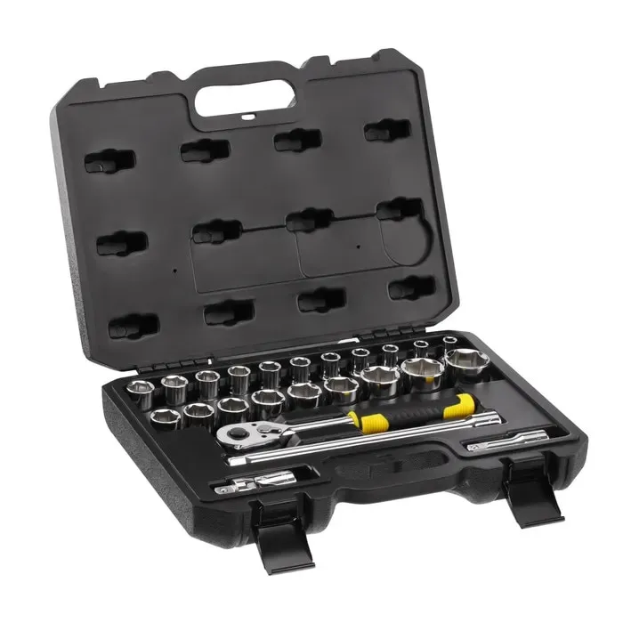 Trusa scule Stanley, cheie tubulara 1/2, 24 piese, plastic
