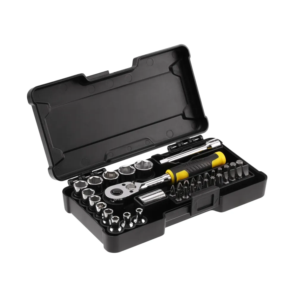 Trusa scule, Stanley STMT82672-0, cheie tubulara 1/4 + 37 piese