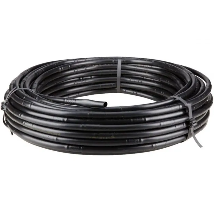Tub pentru irigatii prin picurare, Grunman, 36 mil, D 16 mm, distanta orificii 20 cm, 4l/h, rola 100 m