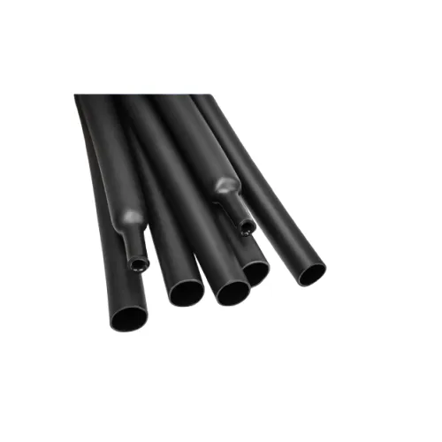 Tub varnis termocontractabil negru 4.0 mm 200 m rola raport contractie 2:1
