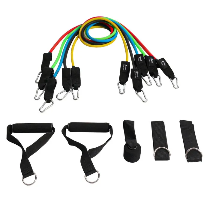 Tuburi elastice pentru antrenament, Qizo, set 5 bucati