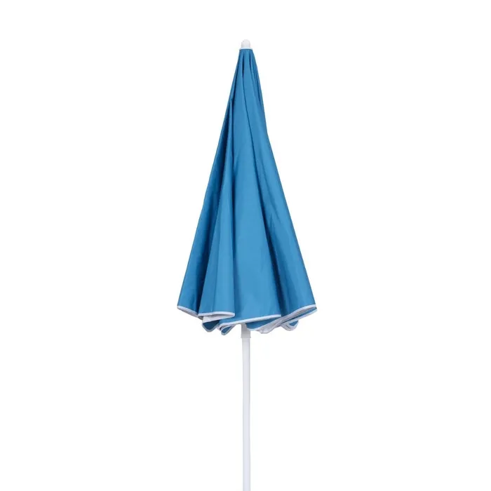 Umbrela soare de plaja / gradina, Sunny, rotunda, structura metal, albastra, D 160 cm — imaginea 4