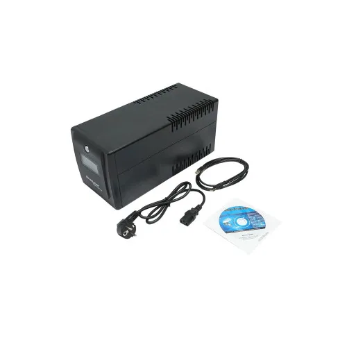UPS 1000VA 600W cu 4 prize Schuko, LCD si USB Breckner Germany — imaginea 5