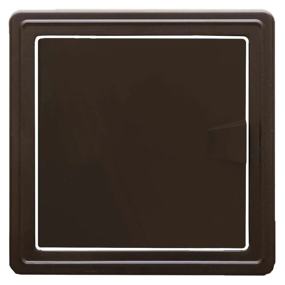 Usita vizitare, TE MA, pentru instalatiile sanitare, maro, 15 x 15 cm