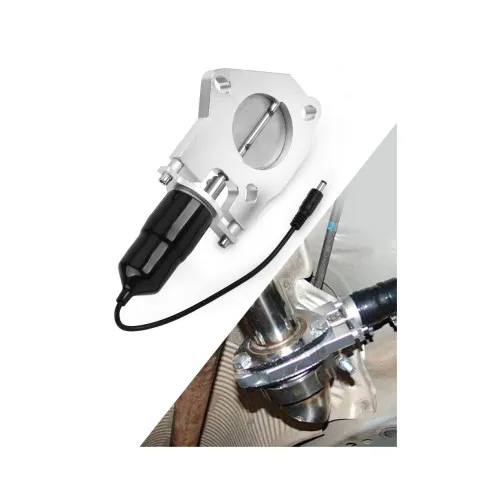 Valva electronica evacuare auto cu telecomanda pentru cut off V 76 mm inox 12V — imaginea 5