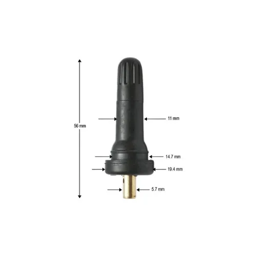 Valva roata tubeless TR413 compatibila senzor TPMS — imaginea 5