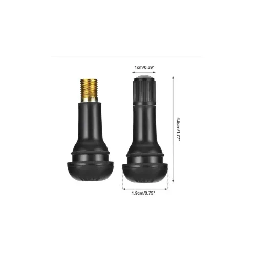 Valva tubeless pentru jante 15 inch cauciuc negru auto standard — imaginea 5