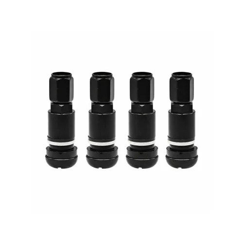 Valve metalice negre compatibile turisme si autoutilitare 4 bucati set