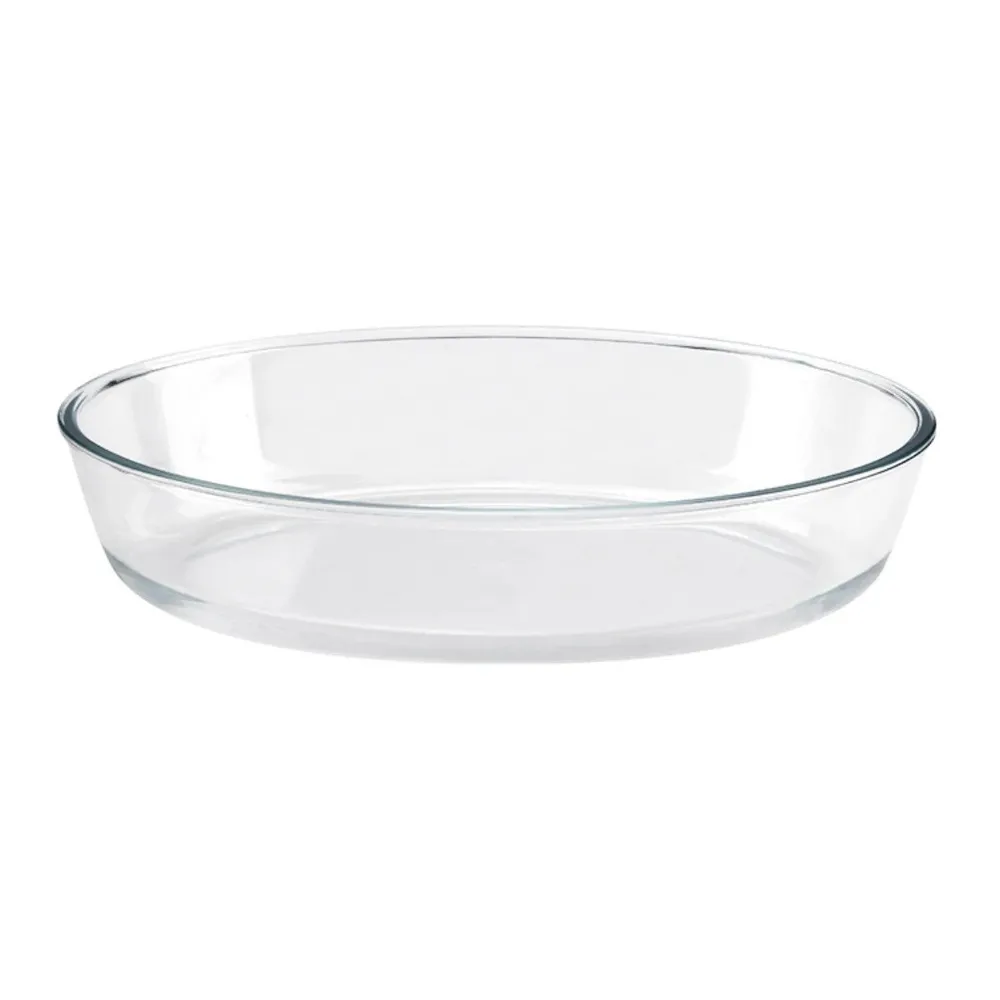 Vas termorezistent 3OB160-0H, sticla termica, oval, transparent, 25.8 x 18 x 6 cm