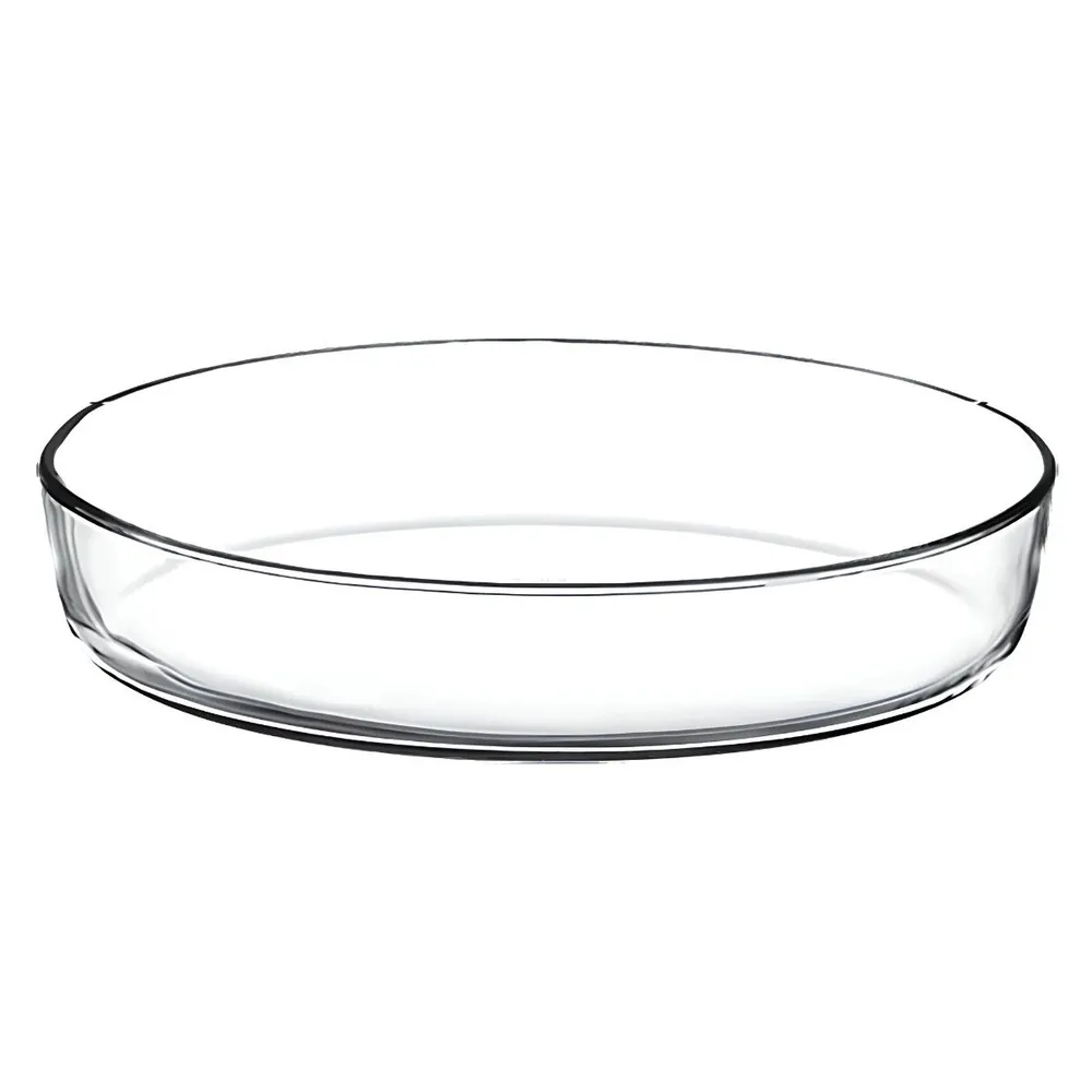 Vas termorezistent Borcam 59064, sticla termica, oval, transparent, 30.6 x 21.6 x 6 cm, fara capac