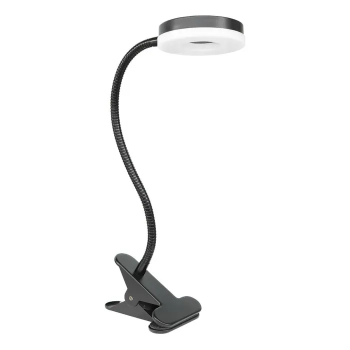 Veioza LED Elys, cu clips, 6 W, 450 lm, lumina neutra, modern