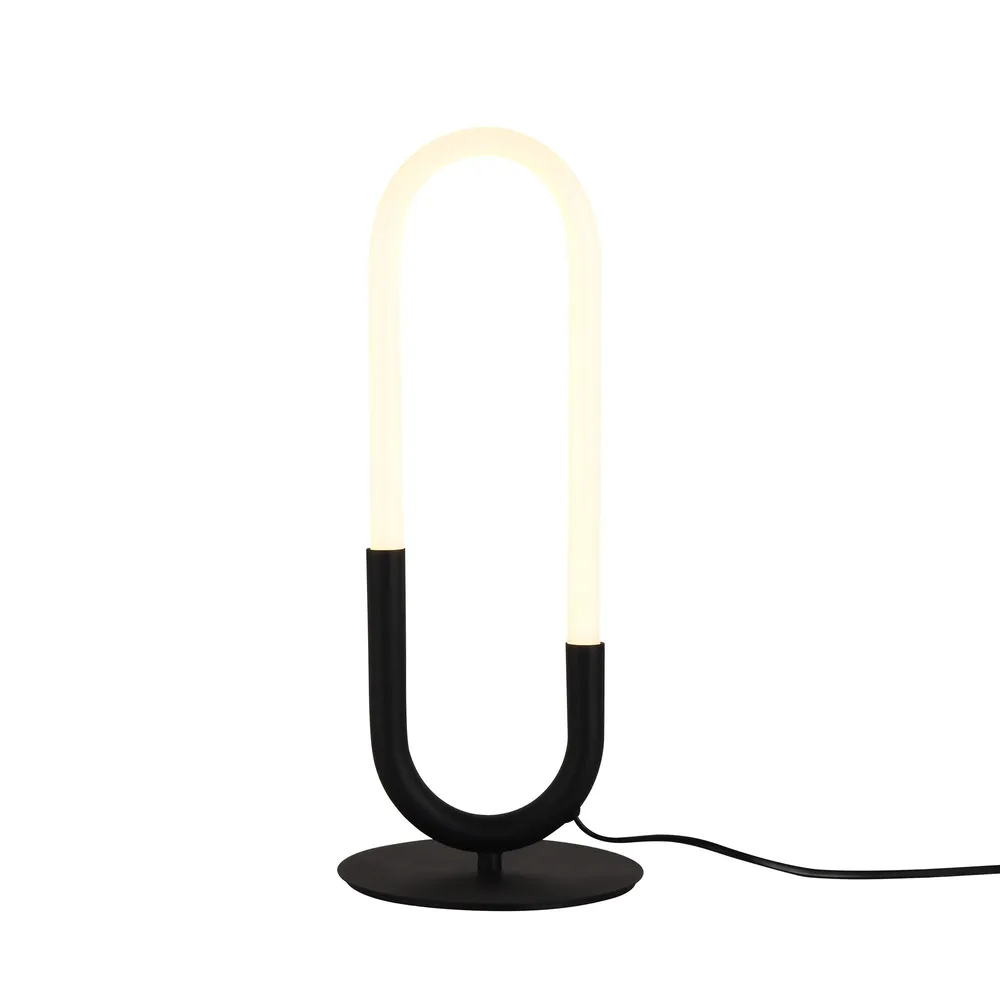 Veioza LED Latium 01-3186, 9 W, 770 lm, lumina calda, negru mat, modern